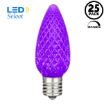 NL Select Purple C9 LED Replacement Bulbs 25 Pack