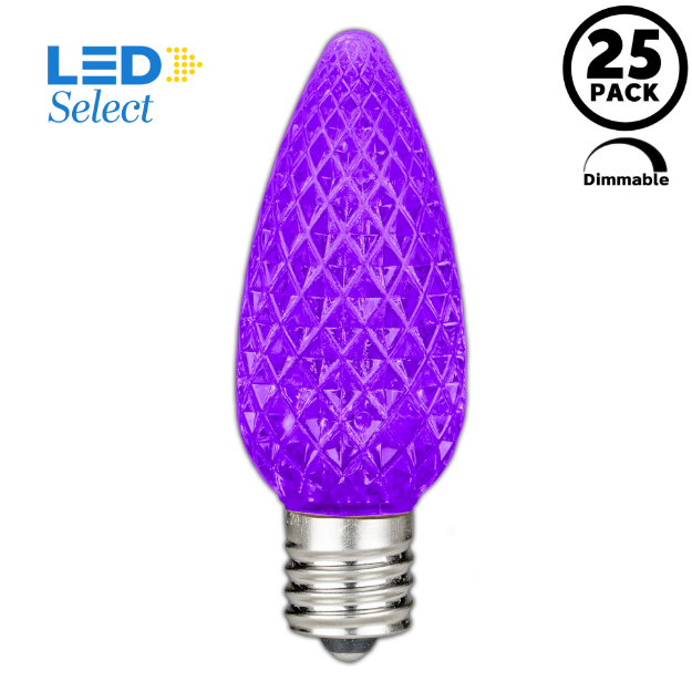 NL Select Purple C9 LED Replacement Bulbs 25 Pack