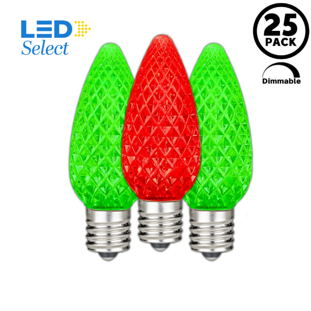 NL Select Red/Green C9 LED Replacement Bulbs 25 Pack