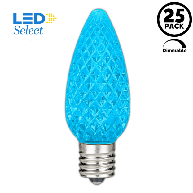 NL Select Teal C9 LED Replacement Bulbs 25 Pack