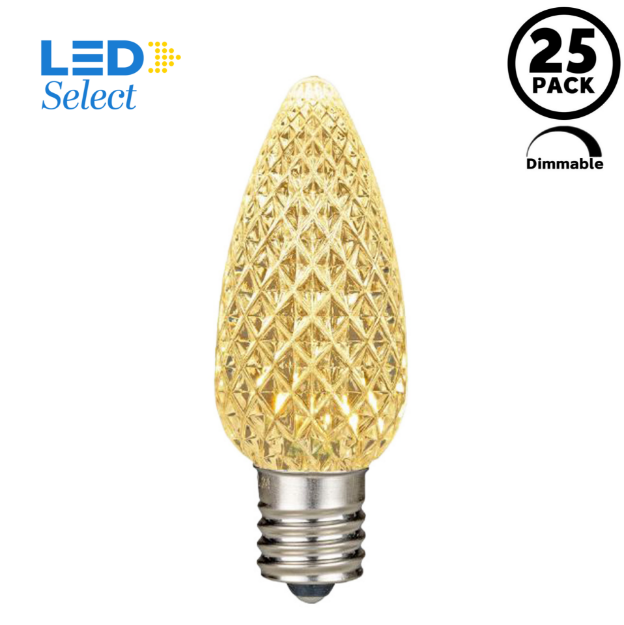NL Select Warm White C9 LED Replacement Bulbs 25 Pack