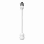 White medium base E26 socket extender