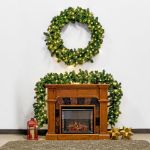 48" Lighted Colorado Pine Wreath - 2 Pack