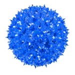 Unlit blue RetroGlo starlight sphere showing the reflector facets