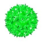 Unlit green RetroGlo starlight sphere showing the reflector facets