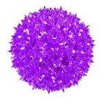 Unlit purple RetroGlo starlight sphere showing the reflector facets