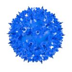 Unlit blue RetroGlo starlight sphere showing the reflector facets