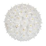 Unlit clear twinkling RetroGlo starlight sphere showing the reflector facets