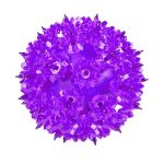 Unlit purple RetroGlo starlight sphere showing the reflector facets
