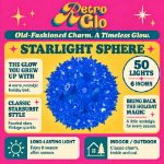 RetroGlo 50 light 6 inch blue starlight sphere feature graphic