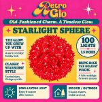 RetroGlo 100 light 7.5 inch red starlight sphere feature graphic