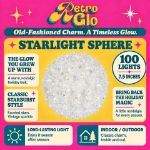 RetroGlo 100 light 7.5 inch clear starlight sphere feature graphic