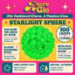 RetroGlo 100 light 7.5 inch green starlight sphere feature graphic