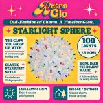 RetroGlo 100 light 7.5 inch multi starlight sphere feature graphic