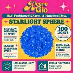 RetroGlo 100 light 7.5 inch blue starlight sphere feature graphic