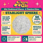 RetroGlo 50 light 6 inch clear starlight sphere feature graphic
