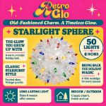 RetroGlo 50 light 6 inch multi starlight sphere feature graphic