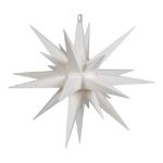 White 14 inch Moravian star, matte finish