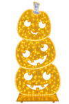 Stacked Jack-O'-Lantern Display