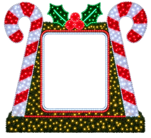 Candy Cane Photo Opportunity Frame