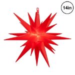 Red 14 inch Moravian star lit