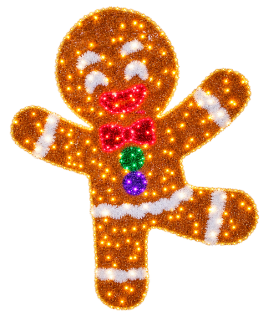 Dancing Gingerbread Man LED Display