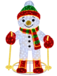 Skiing Snowman LED Display