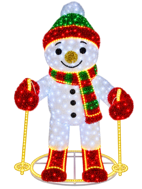 Skiing Snowman LED Display