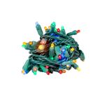 50 light multi color convex LED mini light set lit