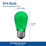 S14 bulb size chart with dimensions