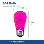 S14 bulb size chart with dimensions