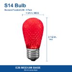 S14 bulb size chart with dimensions