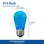 S14 bulb size chart with dimensions