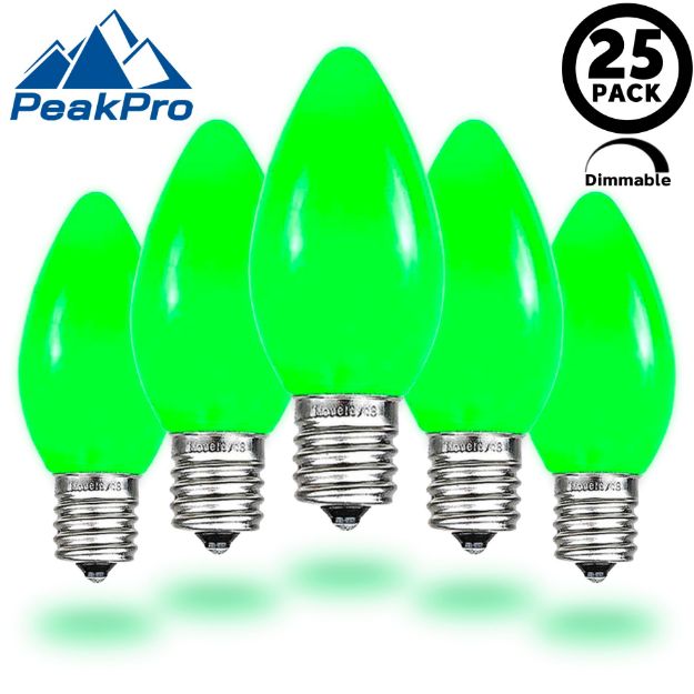 PeakPro C7 Smooth Ceramic LED Bulbs - Green main product image