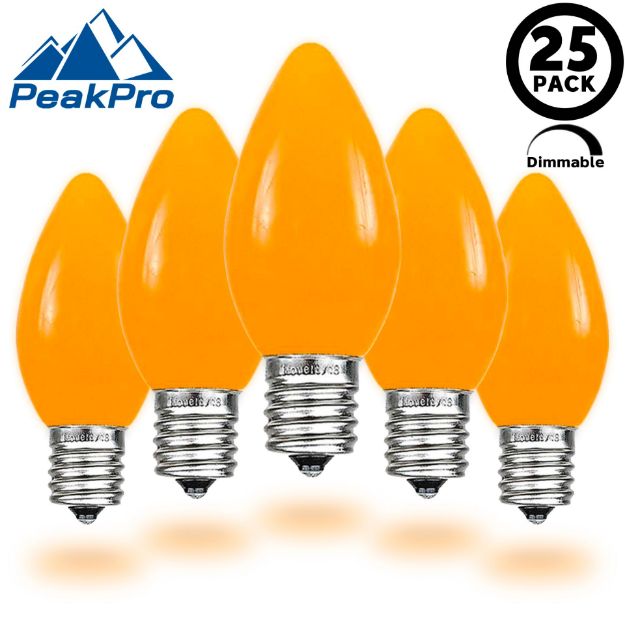 PeakPro C7 Smooth Ceramic LED Bulbs - Orange main product image