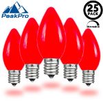 PeakPro C7 Smooth Ceramic LED Bulbs - Red main product image
