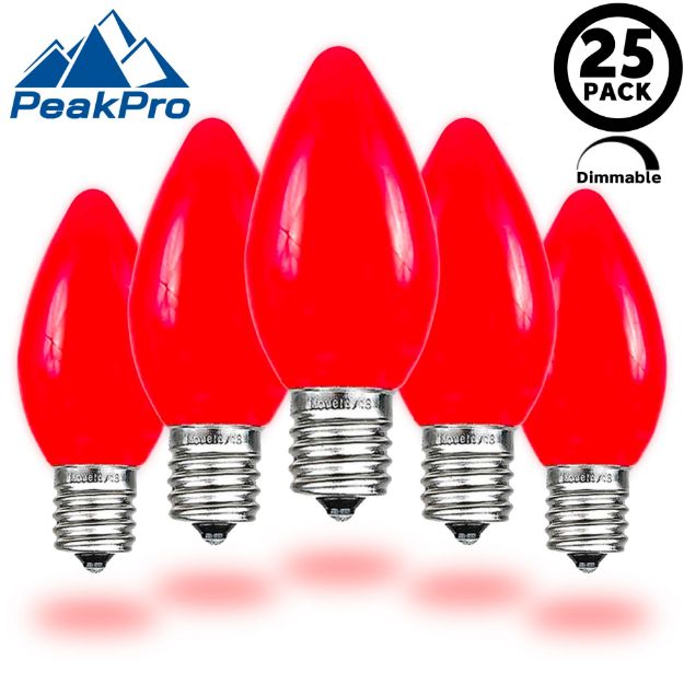 PeakPro C7 Smooth Ceramic LED Bulbs - Red main product image