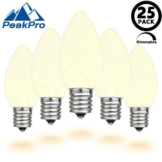 PeakPro C7 Smooth Ceramic LED Bulbs - Warm White main product image