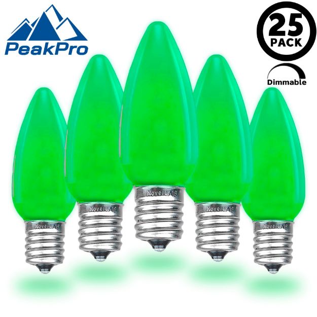 PeakPro C9 Smooth Ceramic LED Bulbs - Green main product image