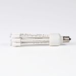 Unlit C9 Glitzer bulb with white base, view 5