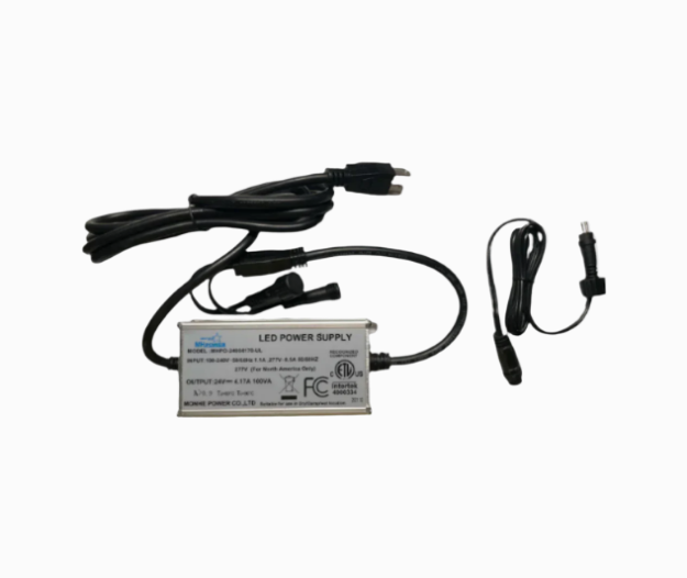 Minleon 24V DC 4.17 amp transformer with power cord and output lead