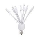 LED C9 Glitzer by Holidynamics Twinkle Pure White 5pk - upright, lit