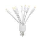 LED C9 Glitzer by Holidynamics Warm White 5pk - upright, lit