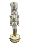 White and Gold Nutcracker Statue